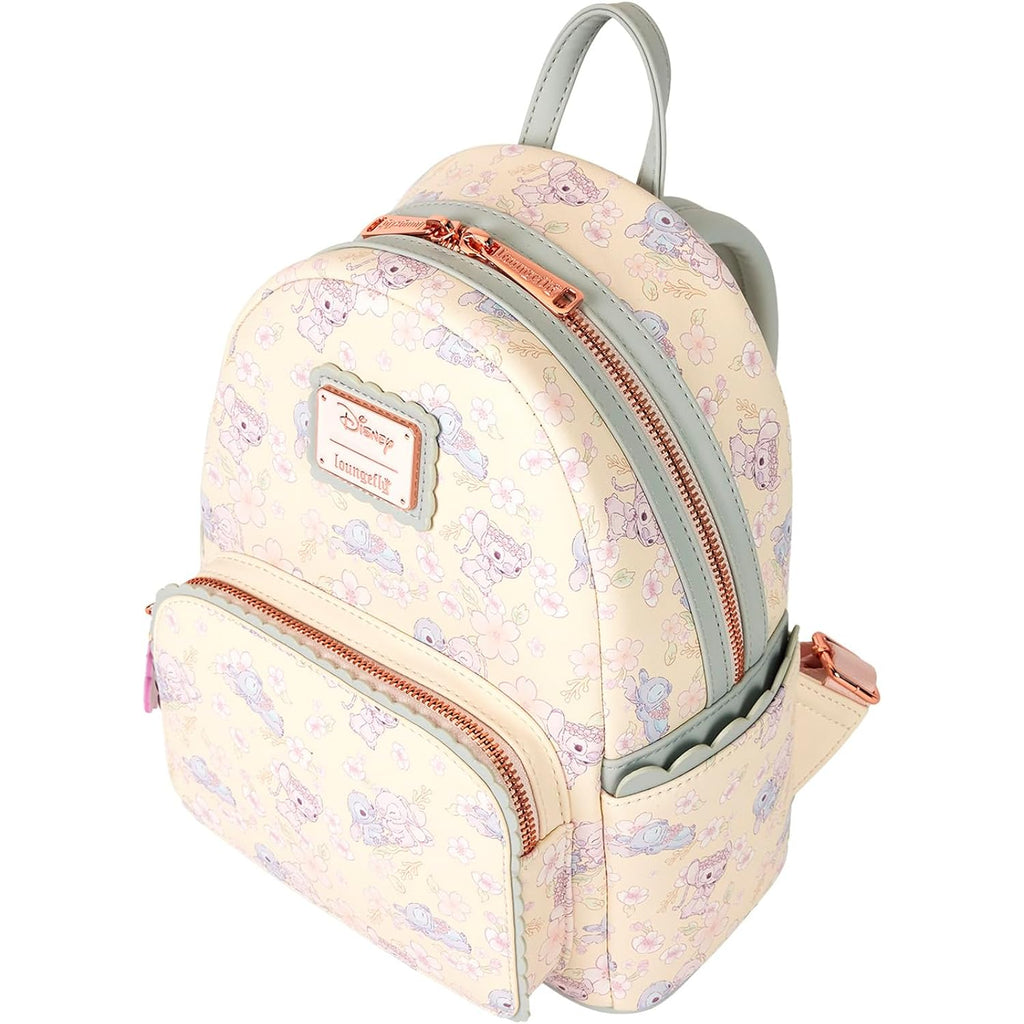 Loungefly Disney Cute Stitch Cherry Blossom Mini Backpack