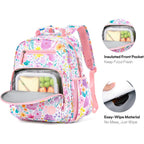Kids Backpack For Girls: Girls Backpack 5-8 - Kindergarten Elementary School Bookbag For Girl - Flower Pink