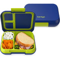 Bentgo Pop - Leak-Proof Lunch Box & Removable Divider For Ages 8+ & Teens - Lunch Container Holds 5 Cups Of Food; 3-4 Compartments; Microwave/Dishwasher Safe; 2 Year Warranty (Navy Blue/Chartreuse)
