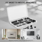 WALI Universal TV Mounting Hardware Kit Set Includes M4 M5 M6 M8 TV Screws and Spacer Fit Most TVs up to 80 inch (UVSP), Black