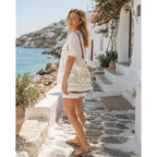 Eiyye Crochet Purse Large Shoulder Bag For Women Slouchy Knit Hobo Purse With Adjustable Strap Soft Boho Tote Bags Casual Summer Everyday Bag(Off White)