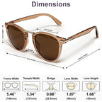 Visoone Classic Round Sunglasses For Women Men Retro Metal Bridge Uv400 Protection Dora