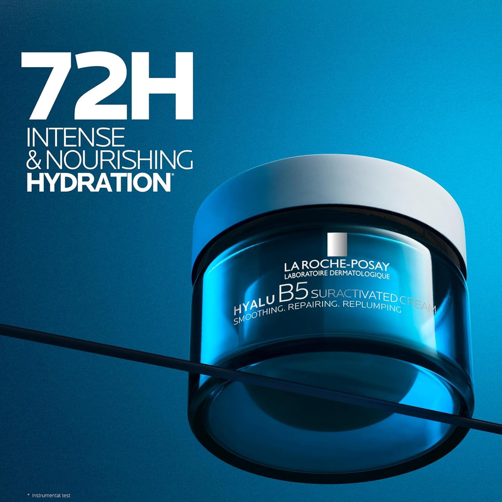 La Roche-Posay Hyalu B5 Suractivated Anti-Aging Face & Neck Cream, Firming Face Moisturizer With 3 Types Of Hyaluronic Acid For All Skin Types, 72Hr Hydration + Anti-Wrinkle, 1.7 Fl Oz