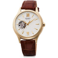 Orient Rn-Ag0728S Women'S Automatic Watch, Mechanical, Automatic, Open Heart, Dial Color - White, Classic Ladies Watch
