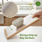 Shelf Liners For Kitchen Cabinets Non-Adhesive 17.7" X 33 Ft Clear Drawer Liner Non Slip, Washable Cabinet Liner, Waterproof Shelf Liners For Cabinets, Refrigerator Bathroom Pantry - Thickened
