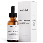 Maelove Glow Maker Vitamin C Serum With Vitamin E, Ferulic Acid & Hyaluronic Acid, Award-Winning Brightening And Hydrating Facial Serum, Unscented, 1.0 Fl Oz