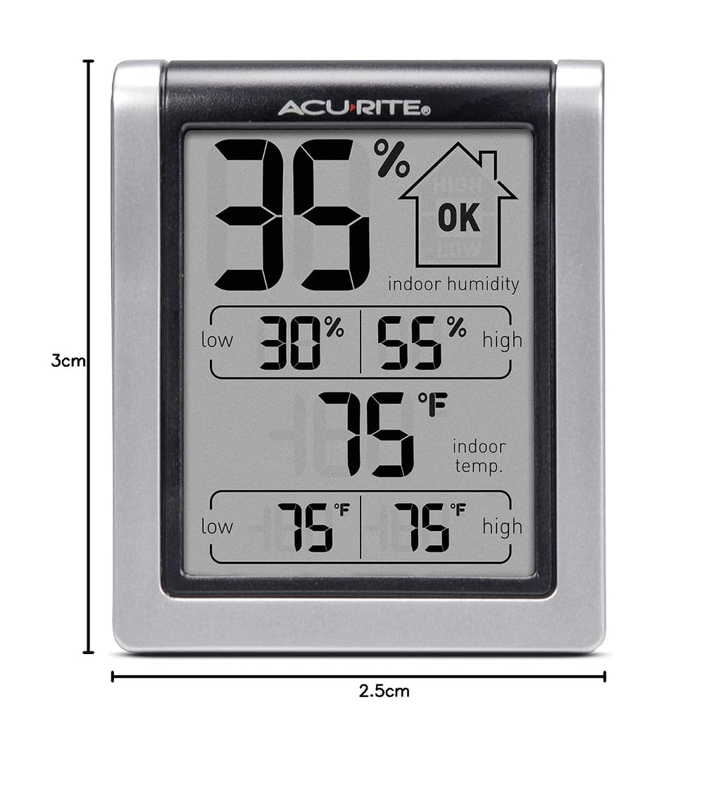 Acurite Digital Indoor Thermometer And Hygrometer, Classic