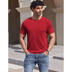 Coofandy Men'S T-Shirts Short Sleeve Crew Neck T Shirts Casual Classic Basic Tee Shirts
