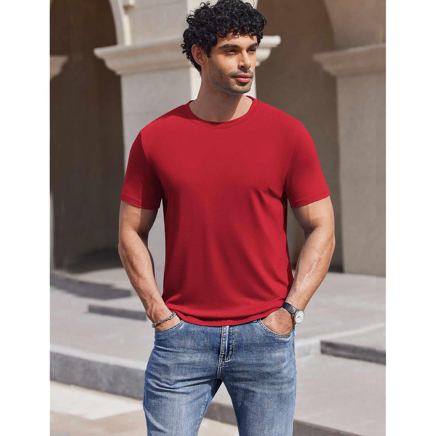 Coofandy Men'S T-Shirts Short Sleeve Crew Neck T Shirts Casual Classic Basic Tee Shirts