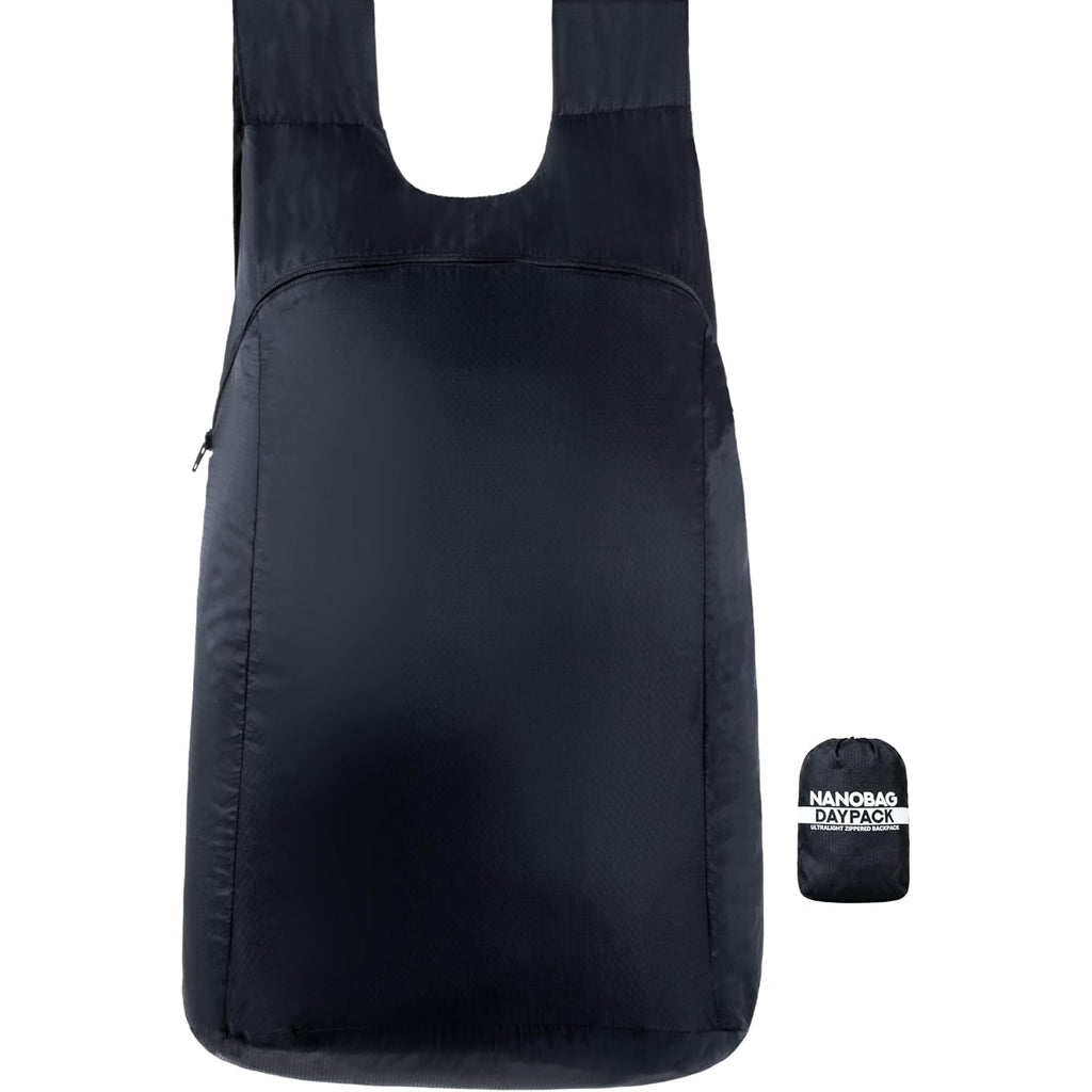 Nanobag Daypack 16L Ultralight Packable Foldable Travel Backpack For Hiking | Portable Collapsible Pocket-Size Backpack With Ykk Zipper, Water-Repellent Ripstop Nylon And Wide Comfortable Shoulder Straps