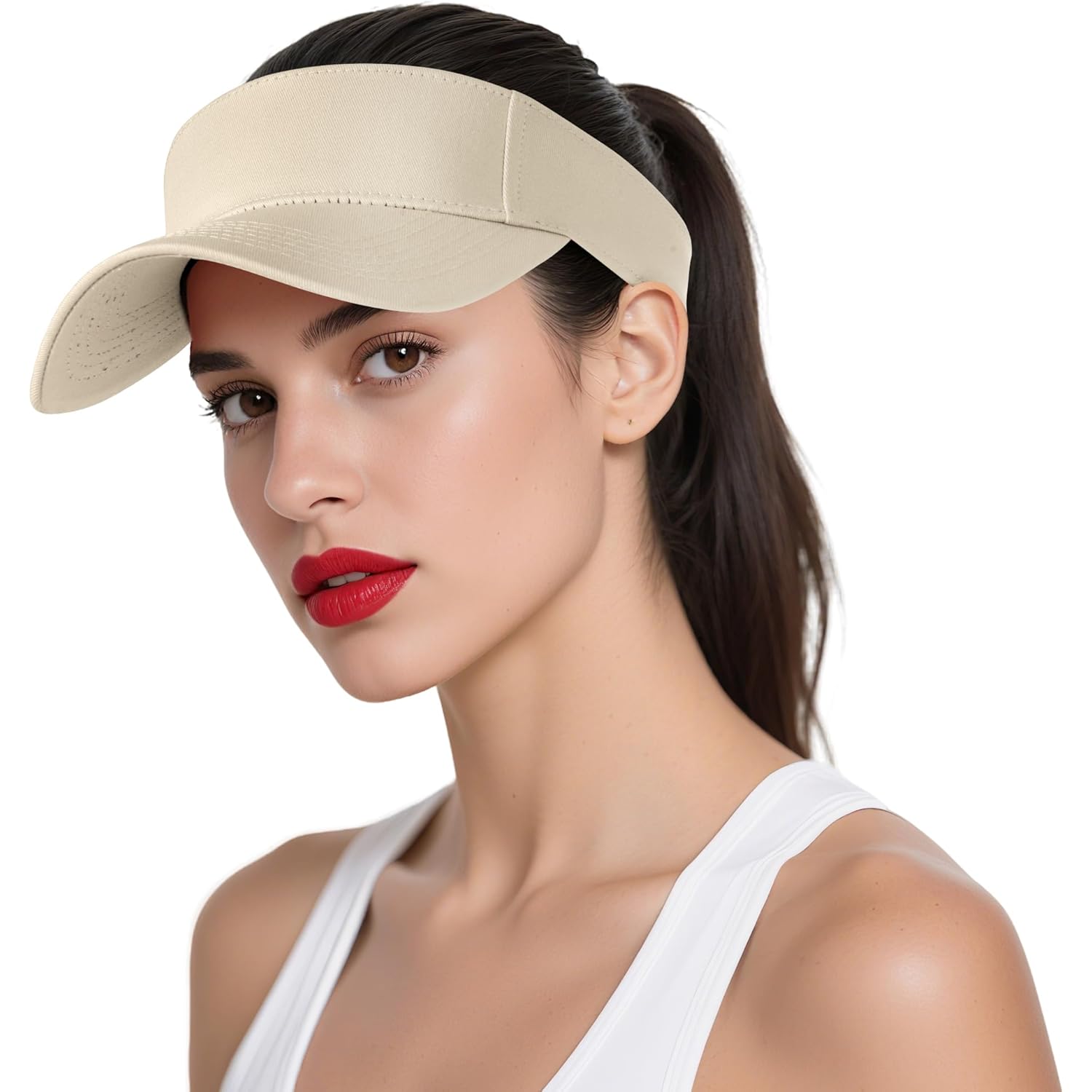 Dxhycc Sport Sun Visor Hats for Women Men, Adjustable Cotton Ball Caps Sun Caps for Golf, Running, and Outdoor Activities