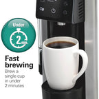 Hamilton Beach Flexbrew Advanced 5-In-1 Drip & Single Serve Coffee Maker | Single Serve Hot & Iced Coffee Maker | 12 Cup Programmable Drip Coffee Maker | Removable 60 Oz. Reservoir | Black