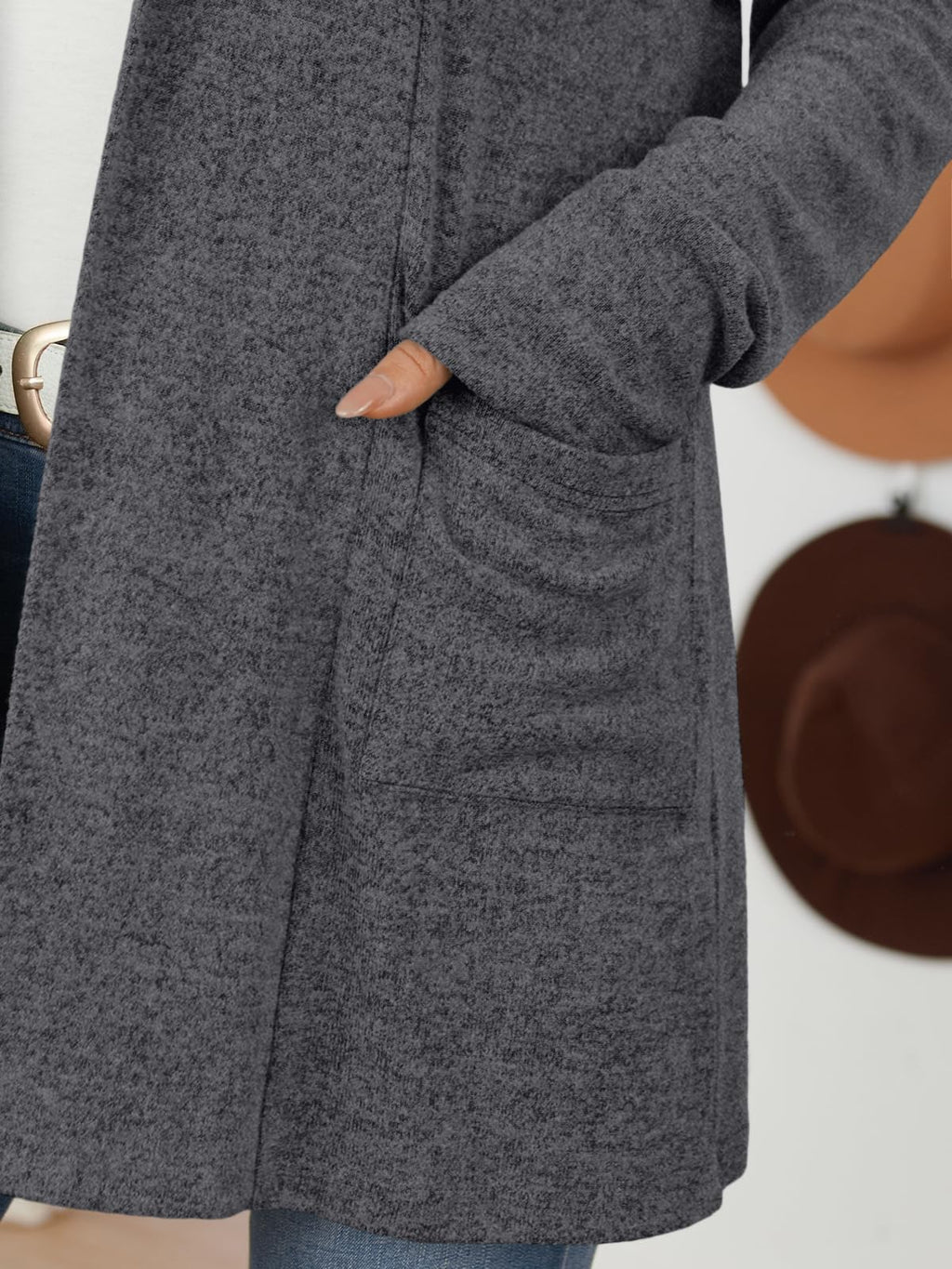 LILLUSORY Cardigan for Women Lightweight Cardigans Fall Fashion Outfits | Open Front Long Cardigan with Pockets, Business Casual Travel Outfits
