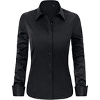 J.Ver Womens Dress Shirts Long Sleeve Button Down Shirt Wrinkle-Free Business Casual Blouse Office Work Tops