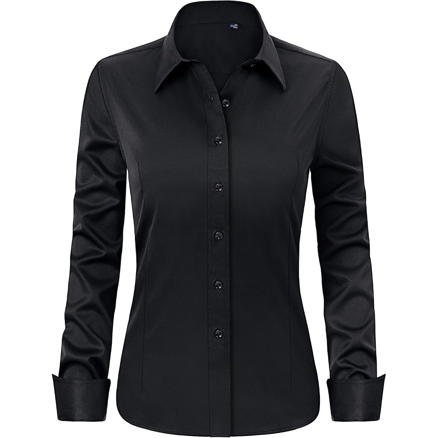 J.Ver Womens Dress Shirts Long Sleeve Button Down Shirt Wrinkle-Free Business Casual Blouse Office Work Tops