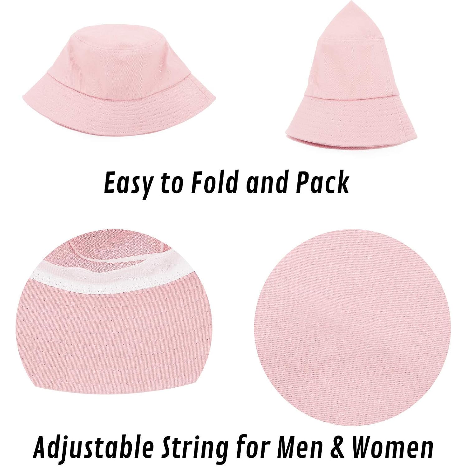 Zando Bucket Hat for Men Women Sun Hat Packable Outdoor Travel Fishing Hiking Beach E American Flag