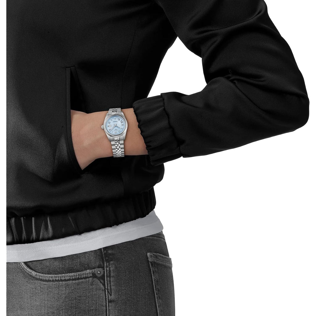 Tissot Ballade Powermatic 48 Cosc 30Mm, Swiss Automatic Watch For Women, Stainless Steel Case, Blue Dial, T1562081135300