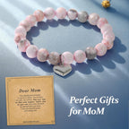Mothers Day Gifts for Mom Wife Grandma, Valentines Day Gifts, Christmas Gift for Mom Women, Birthday, Unique Handmade Natural Stone Bracelet.