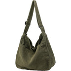 Canvas Tote Bag Casual Hobo Crossbody Shoulder Bag for Women and Men Large Purse Messenger Bag Travel Work
