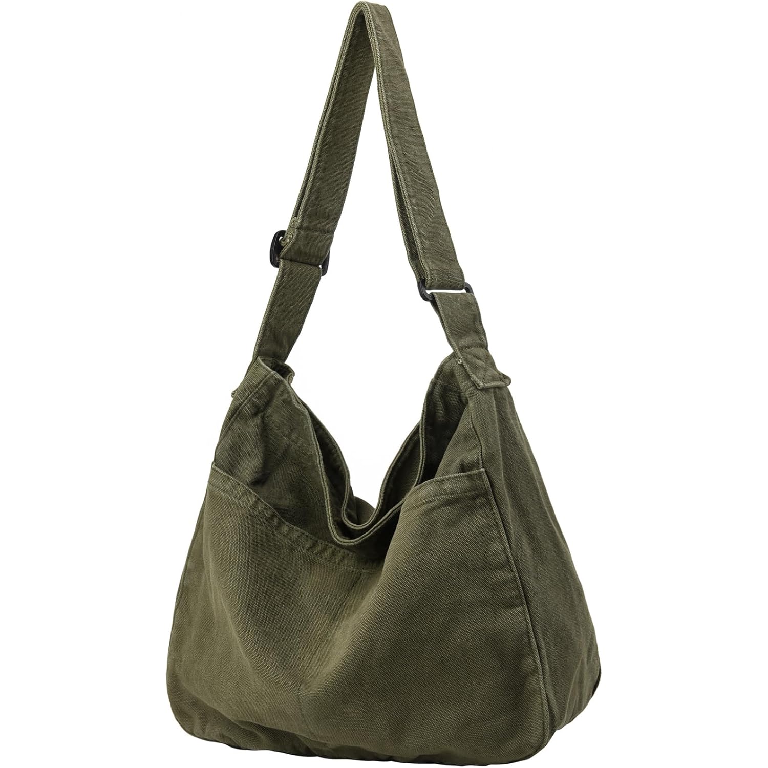 Canvas Tote Bag Casual Hobo Crossbody Shoulder Bag for Women and Men Large Purse Messenger Bag Travel Work