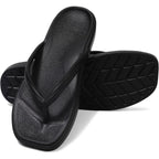 Flip Flops For Women With Arch Support - Square Toe Thong Sandals Comfortable Lightweight Summer Beach Walking Sandals