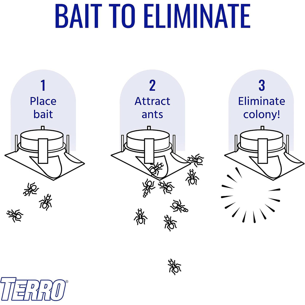 Terro T1804Sr Outdoor Ready-To-Use Liquid Ant Bait Killer And Trap - Kills Common Household Ants - 8 Bait Stations | Ready-To-Use Ant Killer Traps, Kills Common Household Ants Including Acrobat, Crazy, Ghost And Little Black Ants, T1804Sr
