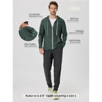 Ododos Men'S Full-Zip Hoodie - Odstratum Tech Ultra Soft Outfit Upf 50+ Performance Hooded Jacket With Pockets