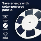 Deluxe Solar Powered Flagpole Light, Silver | Dusk To Dawn 12+ Hours, 26 Led, 1300 Lumen, Waterproof, 100% Coverage