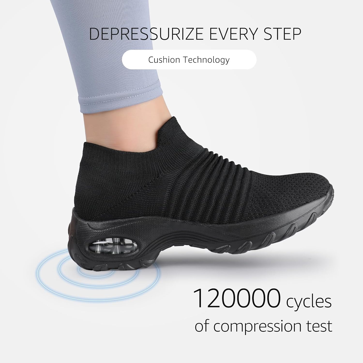 Stq Walking Shoes Women Slip On Sneakers Non Slip Work Arch Support Tennis Plantar Fasciitis Orthopedic Breathable Mesh Comfortable Ladies Nursing