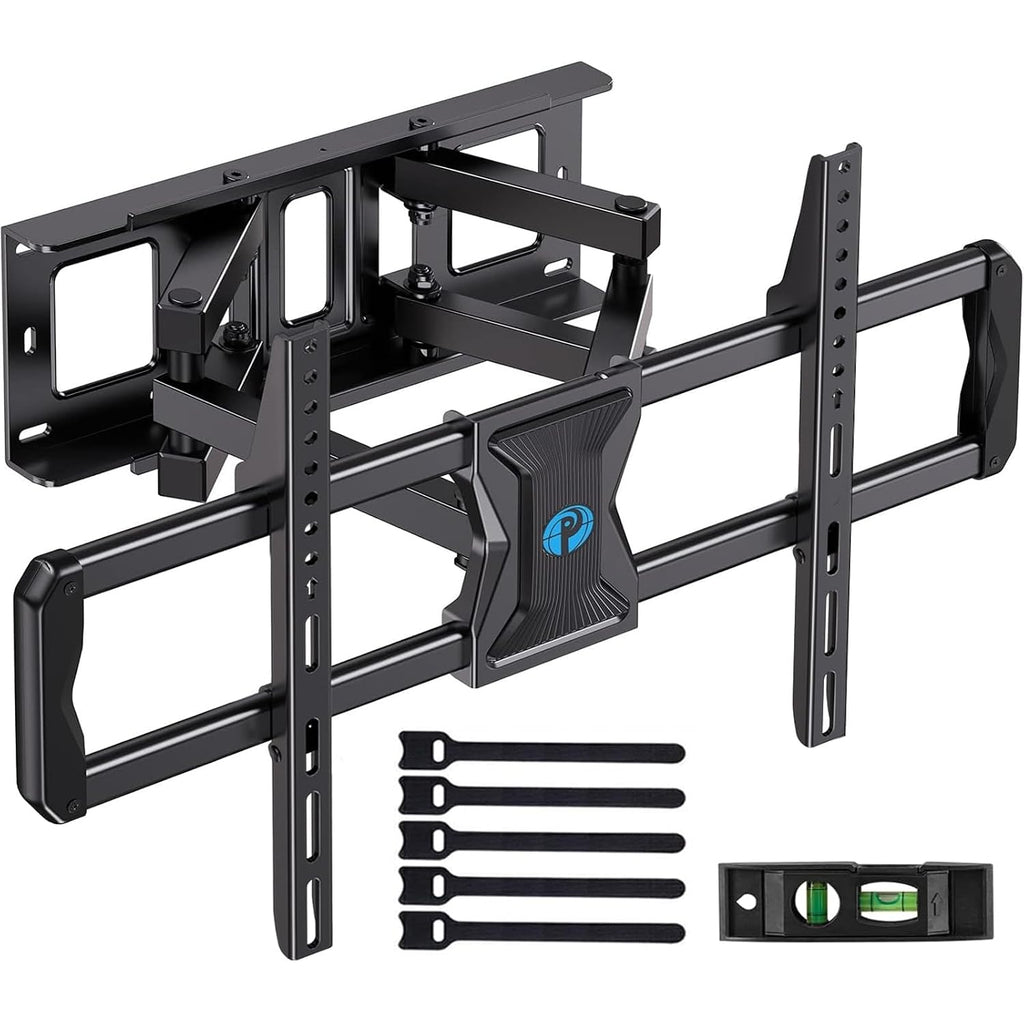 Pipishell Full-Motion Tv Wall Mount For Most 37–84 Inch Tvs Up To 100 Lbs, Wall Mount Tv Bracket With Dual Articulating Arms, Extension, Swivel, Tilt, Fits 16" Wood Studs, 600 X 400Mm Max Vesa, Pilf8