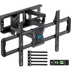 Pipishell Full-Motion Tv Wall Mount For Most 37–84 Inch Tvs Up To 100 Lbs, Wall Mount Tv Bracket With Dual Articulating Arms, Extension, Swivel, Tilt, Fits 16" Wood Studs, 600 X 400Mm Max Vesa, Pilf8