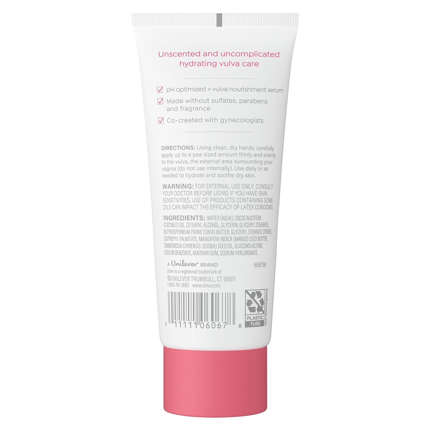 Dove Ultra Gentle Vulva Balm For Women, 3 Oz | Fragrance-Free Vulva Balm With Hyaluronic Acid To Help Soothe Dryness And Discomfort For Sensitive Intimate Skin