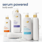 Dove Exfoliating Body Wash Glow Recharge Energizes & Illuminates Skin 3% Brightening Serum With Vitamin C 18.5 Oz