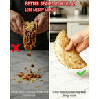 4-Size Nesting Tortilla Sealer & Crimper For Less Filling Mess | 4/6/8/10-Inch Sizes, Bpa-Free Pp; Microwave/Dishwasher Safe, 25Mm Bottom Eject Hole For Quesadillas, Burritos, Dumplings
