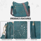 Medium Crossbody Bags For Women Trendy, Women'S Butterfly Shoulder Handbags With Tassel