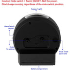 Tinload 4.3" No Ticking Analog Alarm Clock,Silent Readable For Seniors,Easy To Set,Gradual Rise Alarm,Big Numbers,On/Off Switch On Side,Gentle Wake,Snooze,Lighted On Demand,Battery Operated,Black