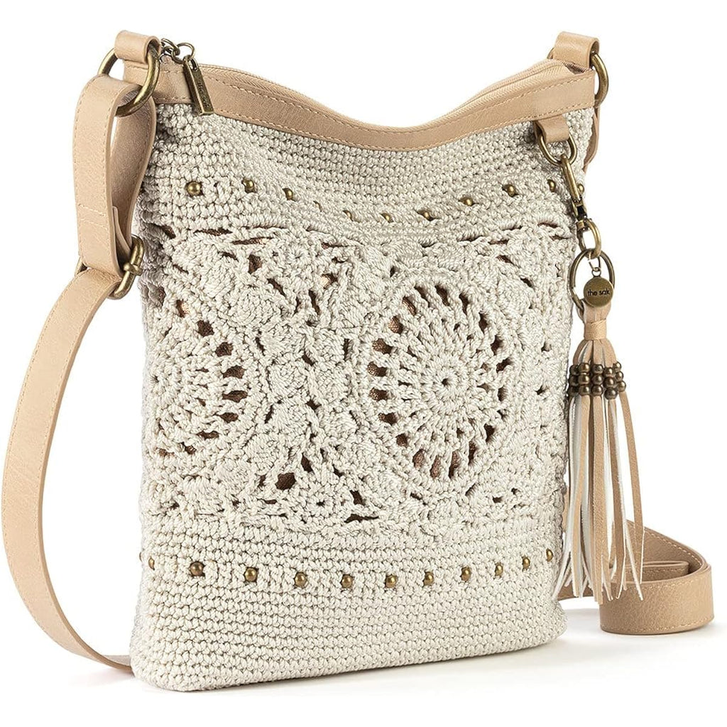 The Sak Lucia Crossbody Bag In Crochet, Convertible Purse With Adjustable Shoulder Strap