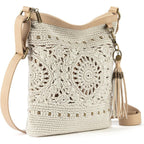 The Sak Lucia Crossbody Bag In Crochet, Convertible Purse With Adjustable Shoulder Strap
