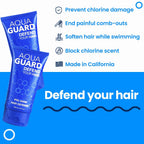 Aqua Guard Pre-Swim Hair Defense | Soft, Tangle-Free Hair After Every Swim | Prevents Chlorine Damage | Made In California | Color Safe, Leaves Hair Smelling Great | 5.3 Oz (2 Pack)