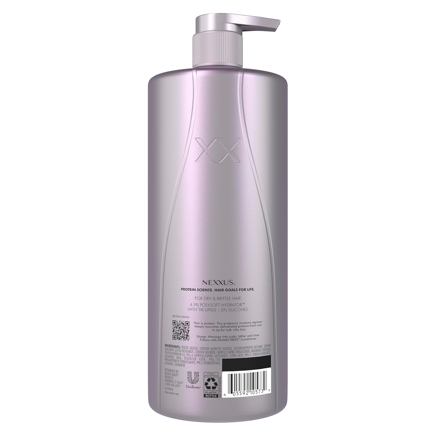 Nexxus Therapee Shampoo for Ultimate Moisture for Dry Hair Powered by POLYSOFT HYDRATOR Technology with Tri-lipids 33.8 oz