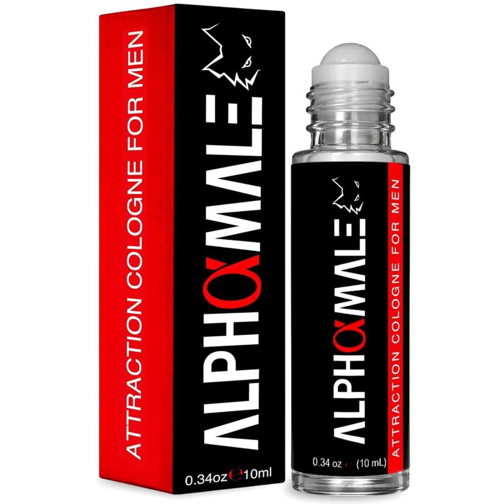 AlphaMale Pheromone Cologne for Men - Roll-On Pheromone Infused Cologne for Men -  Masculine Fragrance, Travel Size Cologne to Attract Women - Made in the USA (10ml)