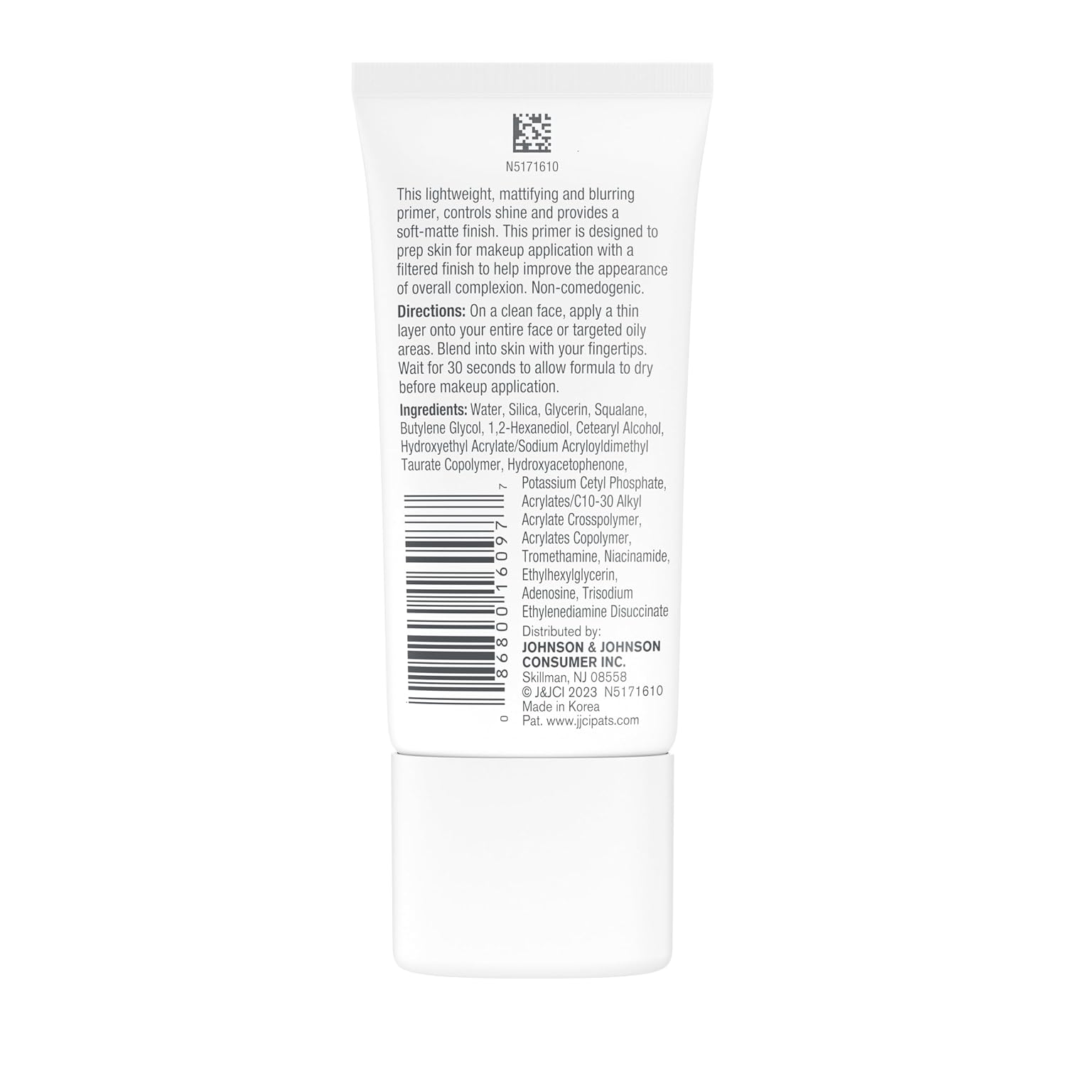 Neutrogena Mattifying Primer With Shine Control, Lightweight Pore Blurring Face Primer Blurs The Look Of Pores & Helps Reduce Shine, Matte Primer With Niacinamide, 1 Oz