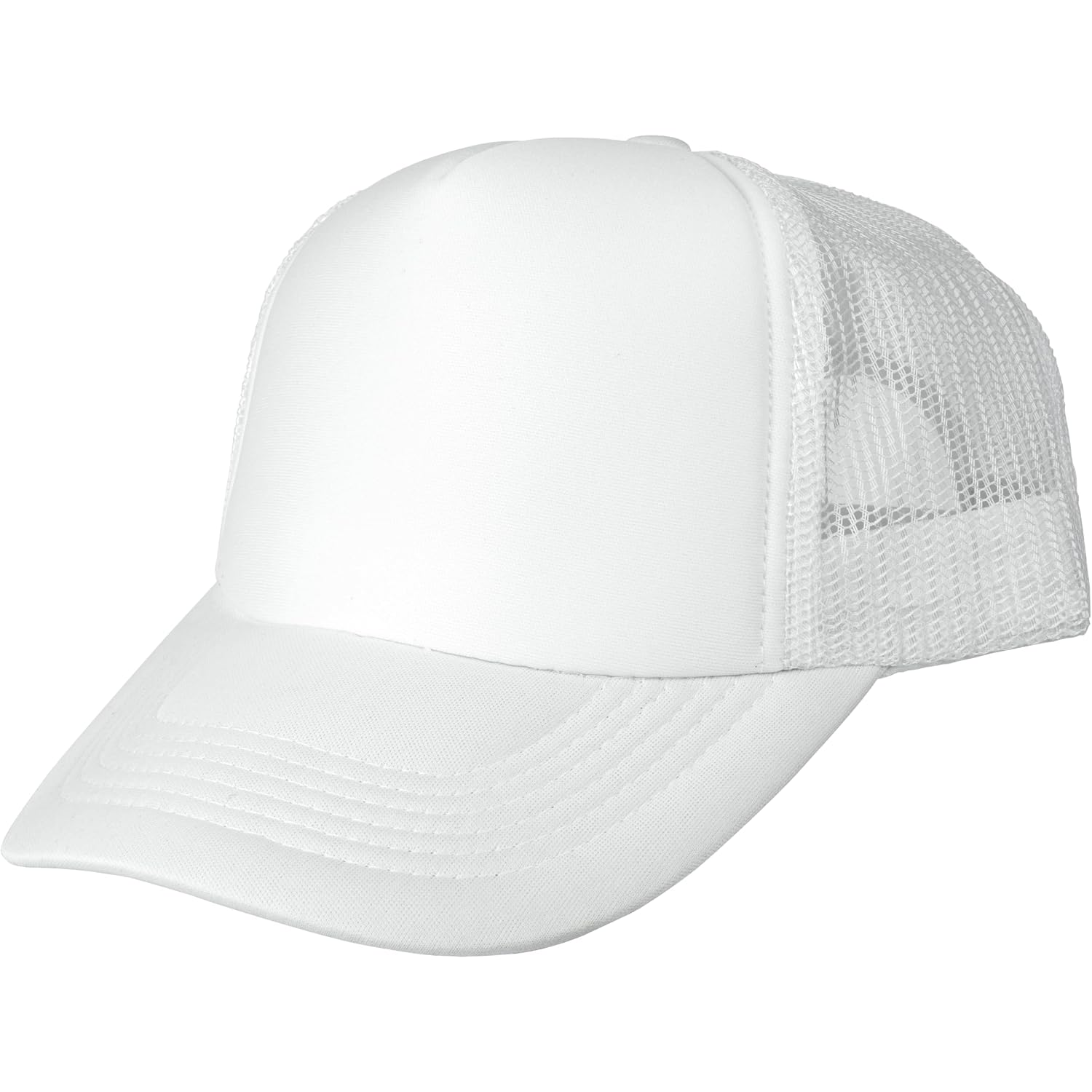 Gelante Sublimation Blank Trucker Hats - Polyester Foam Mesh Snapback Baseball Cap