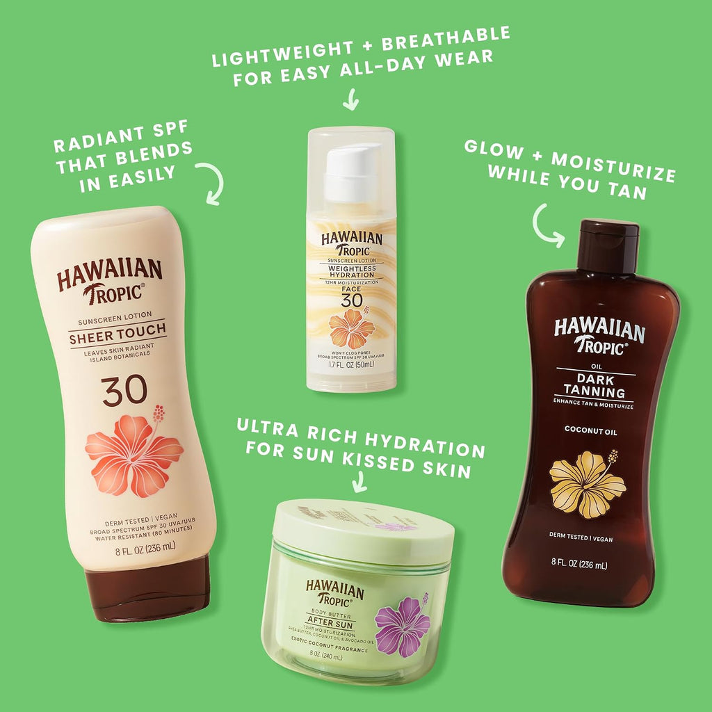 Hawaiian Tropic Lime Coolada After Sun Lotion | After Sun Care, Skin Care, Daily Moisturizing Lotion With Aloe, Cocoa Butter & Shea Butter, 16 Fl Oz Each Twin Pack