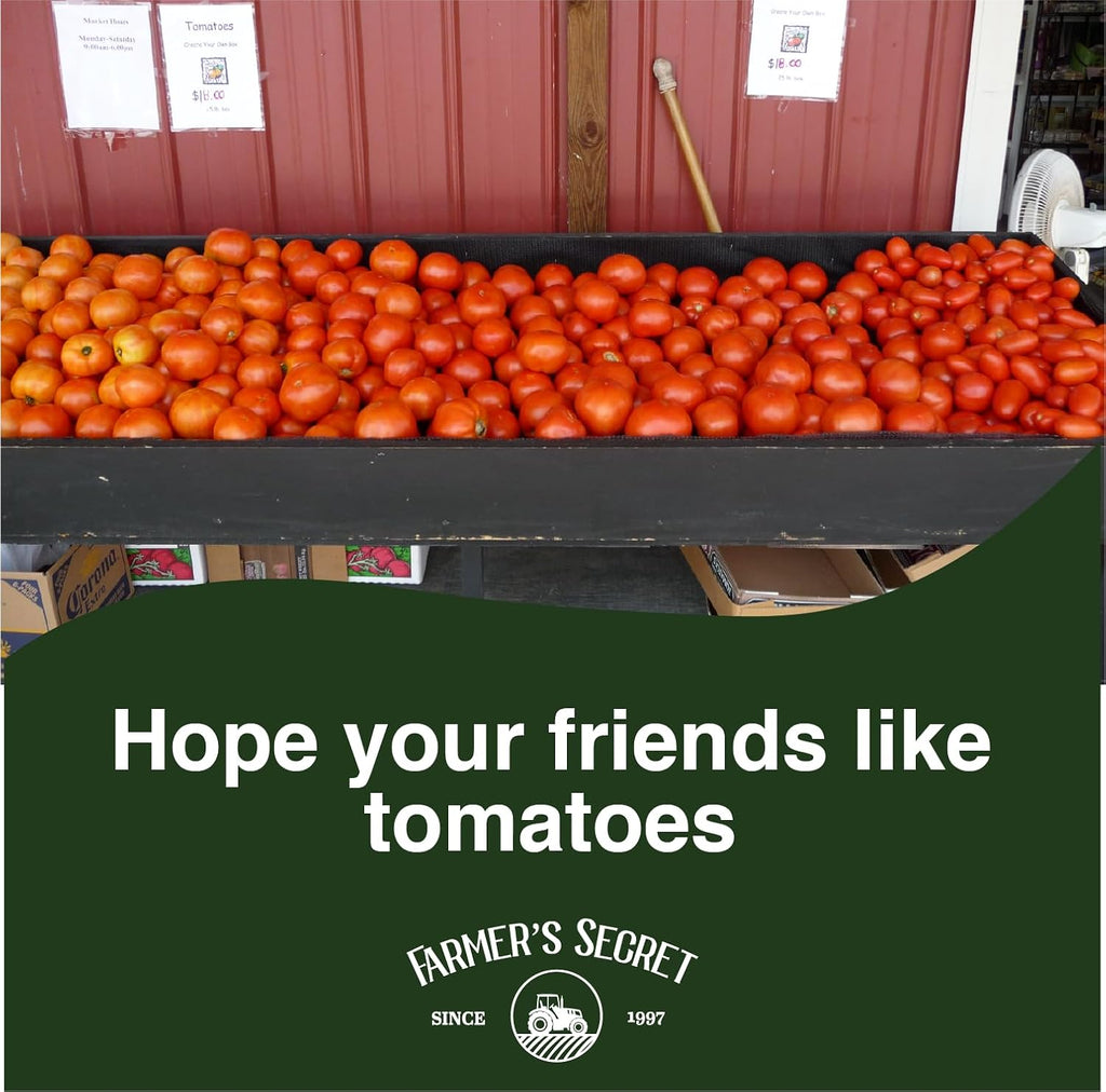 Farmer'S Secret Tomato Booster Fertilizer - Super Concentrated - 3:8:7 Ratio Fortified With Humic Acid, Iron And Calcium - Grow More Tomatoes (8Oz)