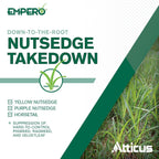 Atticus Empero Nutsedge Killer (1.33 Oz) Halosulfuron Herbicide Concentrate | Nutgrass Killer For Lawns & Landscapes, Convenient Scoop For Easy Measuring
