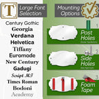 House Address Sign, House Address Plaque, Indoor/Outdoor Use, 7X12 Inch, 22 Colors, Reflective Option, Usa Made By My Sign Center (Victorian)