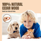 50 Cedar Balls For Clothes - Fresh Smell For Closets And Drawers - Protection For Garments - Cedarwood Closet Freshener & Protects From Moths - Wood Block For Drawer & Storage