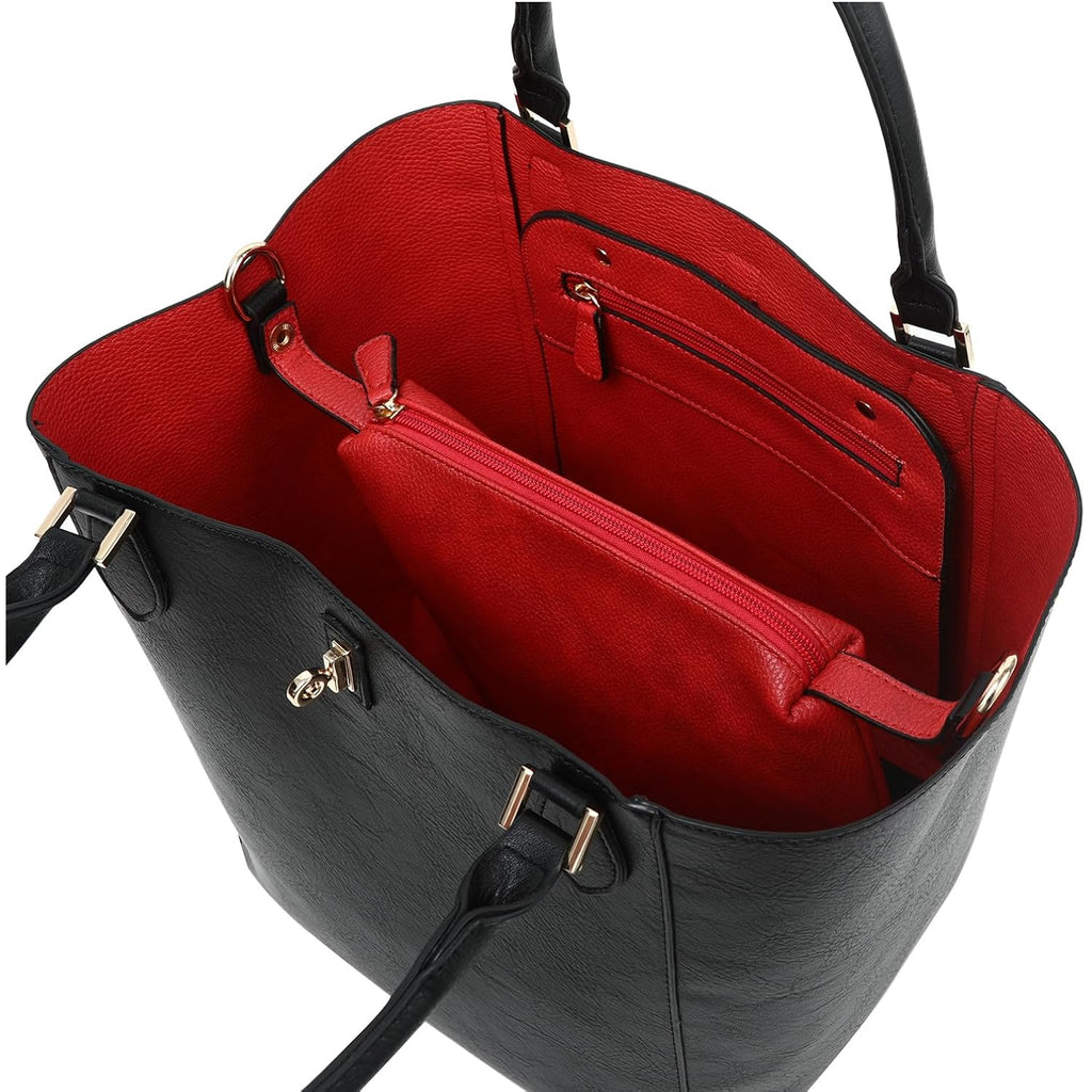 Sqlp Large Work Tote Bag For Women Big Bucket Purses Designer Handbags