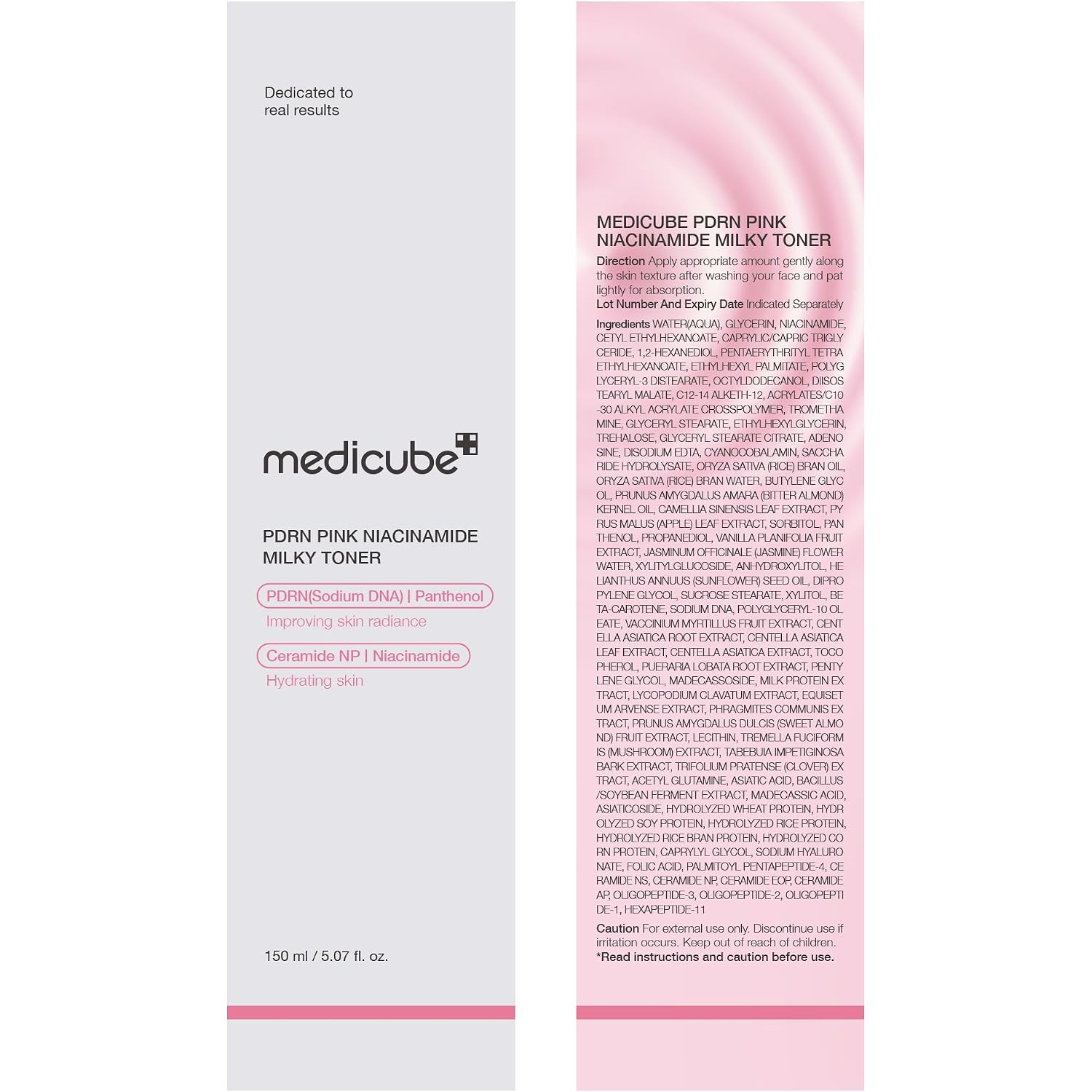 Medicube Pdrn Toner Salmon Dna Milky Toner | For Hydrating, Moisturizing, Soothing With Ceramide, Peptide | Glass Glow Skin | Korean Skincare, 5.07 Fl.Oz